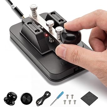 Sabary Morse Code Trainer, Morse Code Key with Buzzer & Voice Prompts