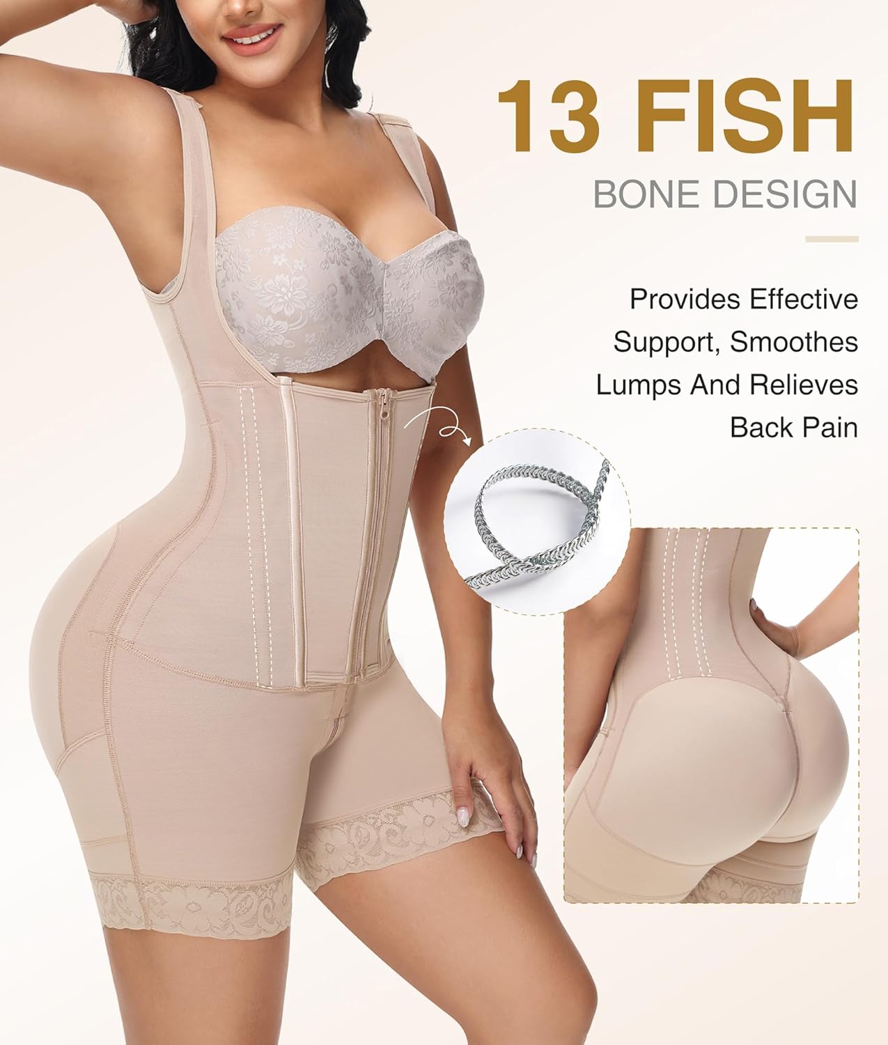 M MYODRESS Fajas Colombianas Moldeadoras Shapewear Tummy Control Body Shaper Girdles Post Surgery Compression Garment - Image 4