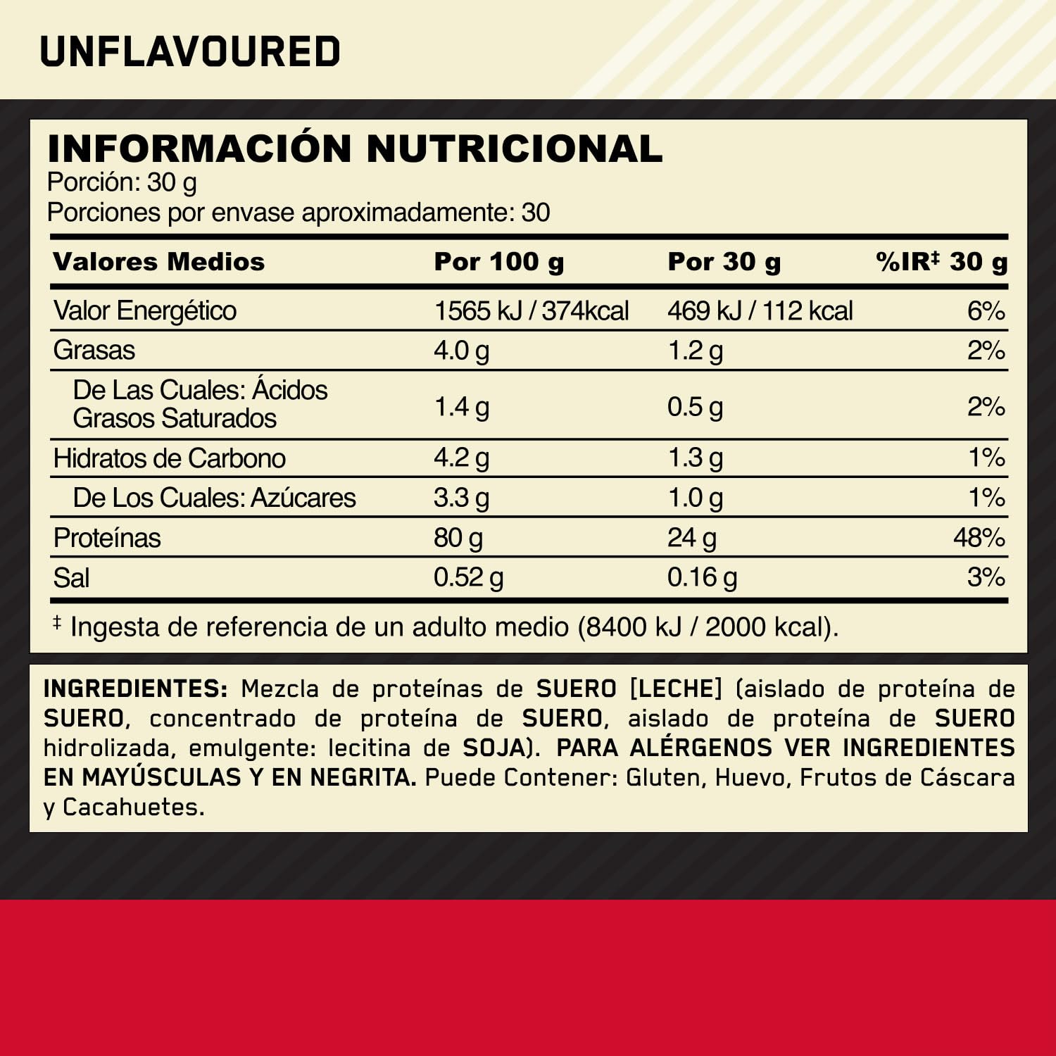 Optimum Nutrition Gold Standard 100% Whey Proteína en Polvo, 900g