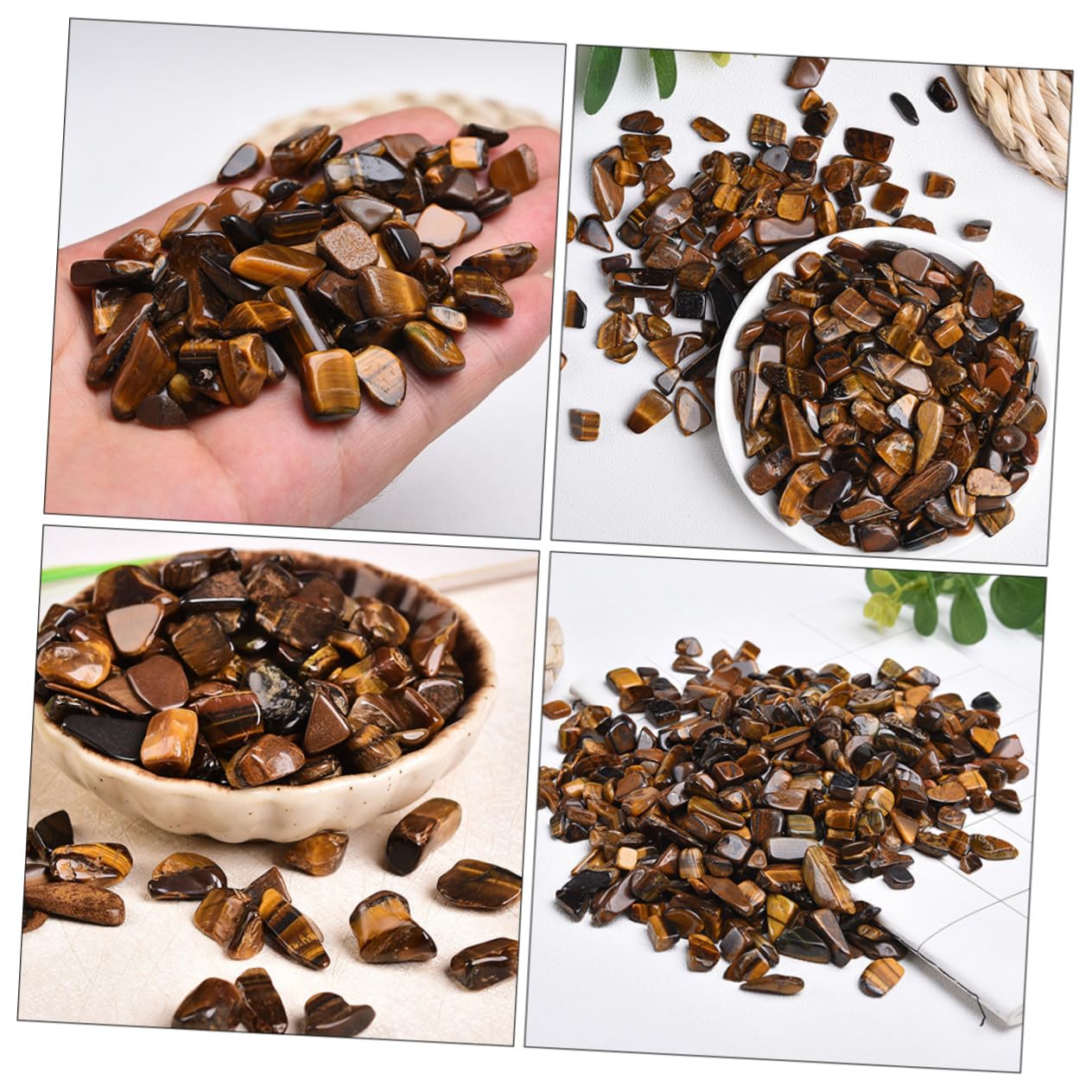 DOITOOL 1ensemble Set De Graviers Décoratifs Pierre De Tigre pour Aquariums Et Terrariums Roche Naturelle pour Paysagisme Et Décoration De Réservoirs