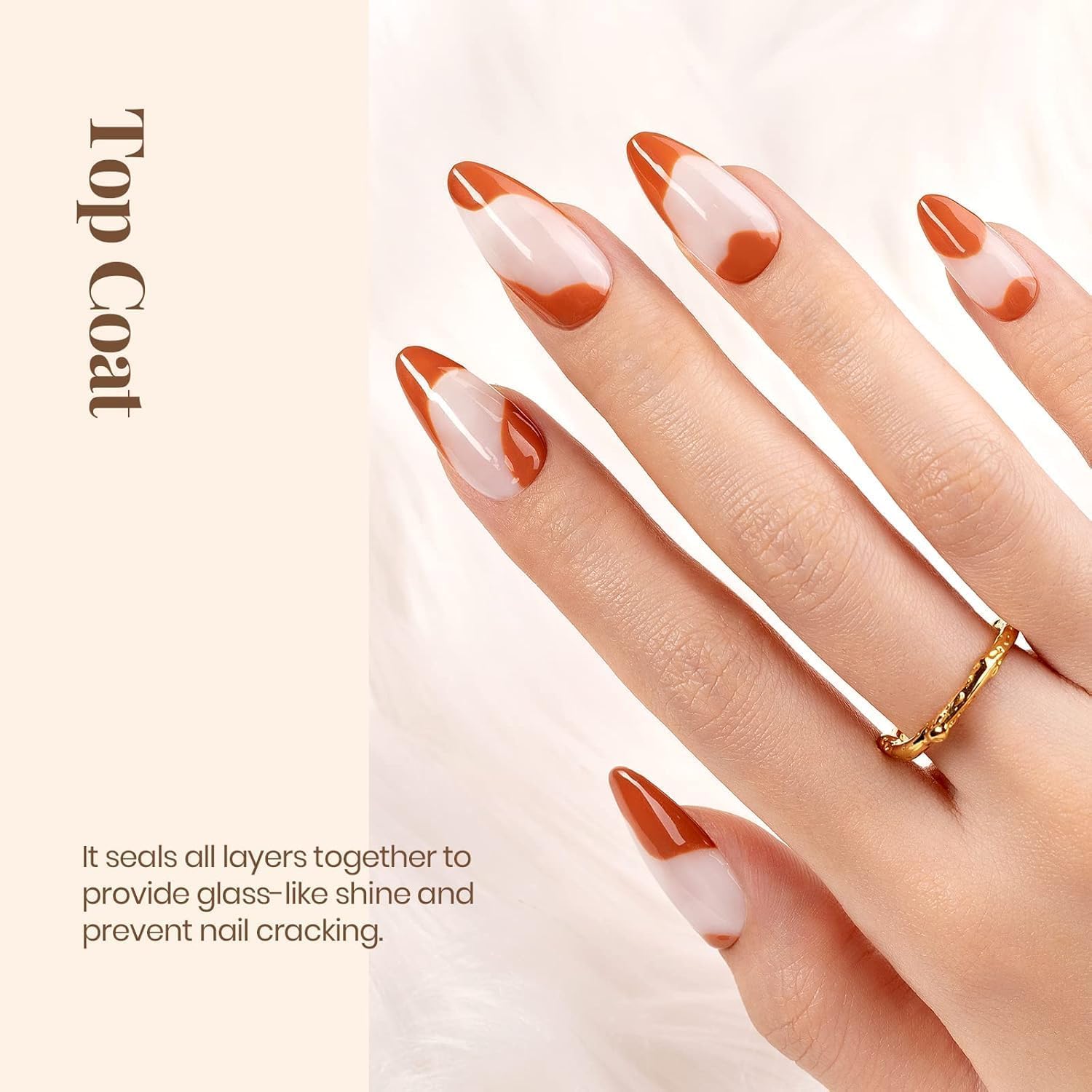 No Wipe Top Coat Gel Nail Polish, High Gloss Clear Finish, UV/LED Lamp Required, Professional Salon Quality (Top Coat) 2