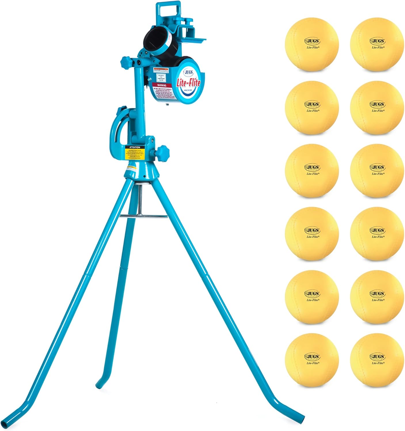 Jugs LiteFlite Machine with 1Dozen LiteFlite Baseballs