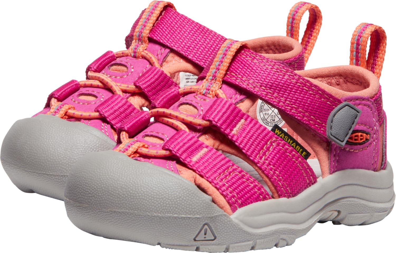 KEEN Newport H2 Sandali per bambini, Very Berry/Fusion Coral, 23 EU