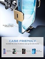 Vista 7 de CHGeek Cargador de Coche Inalámbrico, Carga Rápida de 15W, Cargador de Coche con Abrazadera Automática, Soporte para Teléfono Compatible con iPhone