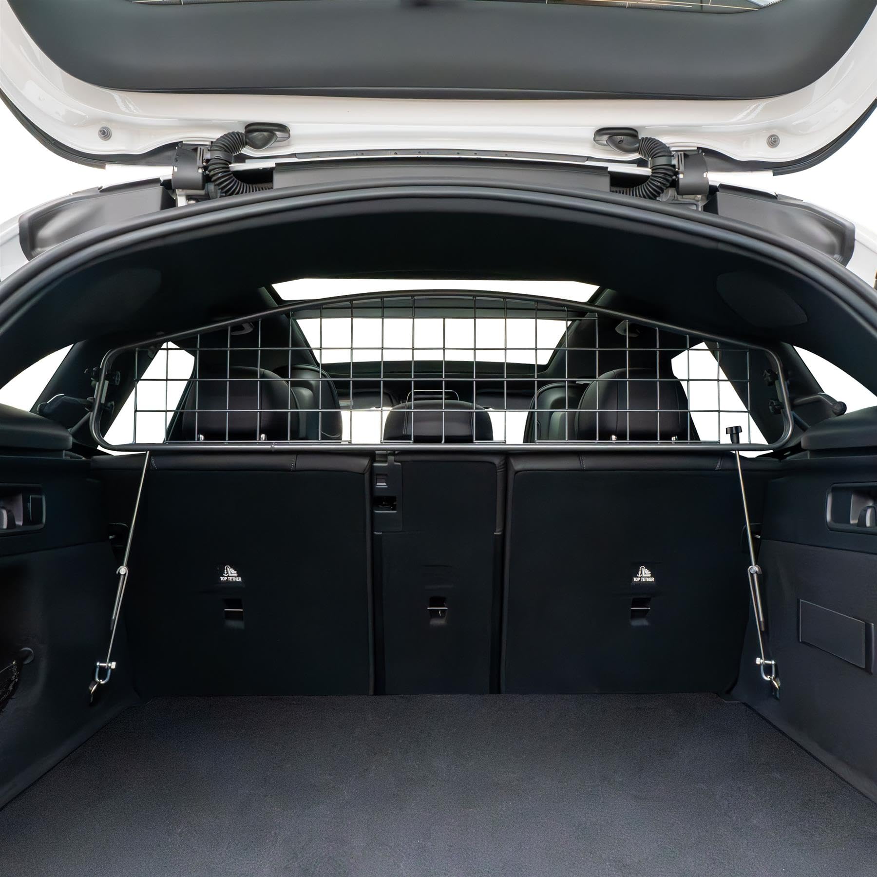 Travall Hundegitter für Mercedes-Benz GLC 2022+, fahrzeugspezifisches Trenngitter für den Kofferraum aus Stahl, passgenau für sicheren Hundetransport