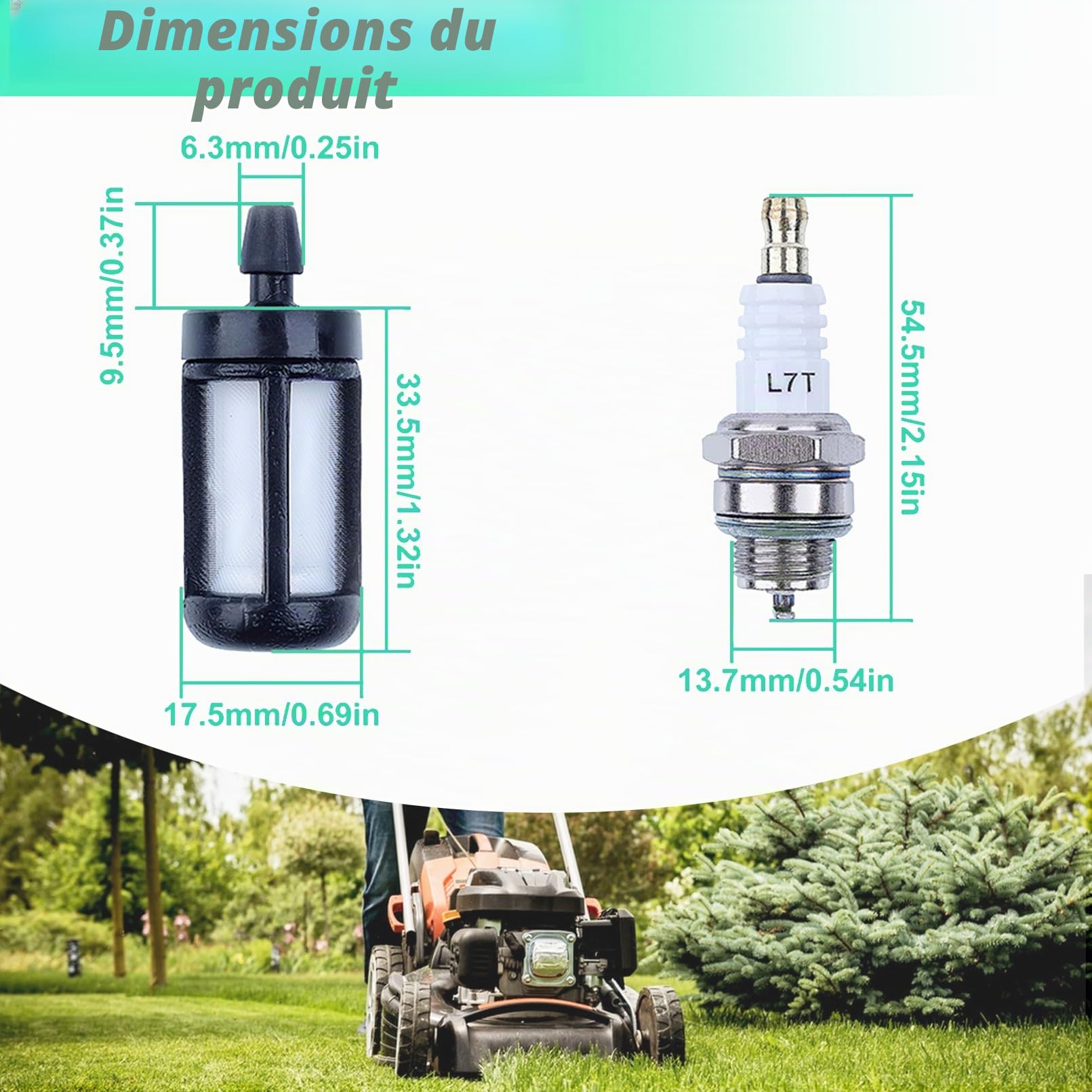 Adefol Kit carburateur Pour Stihl FS160 FS200 FS202 FS280 FS350 FS120 FR220 BT120 BT121 SP200 Tondeuse à Gazon, avce Bougie d'allumage, Pommeau d'accélérateur, Remplacement 4134 120 0603