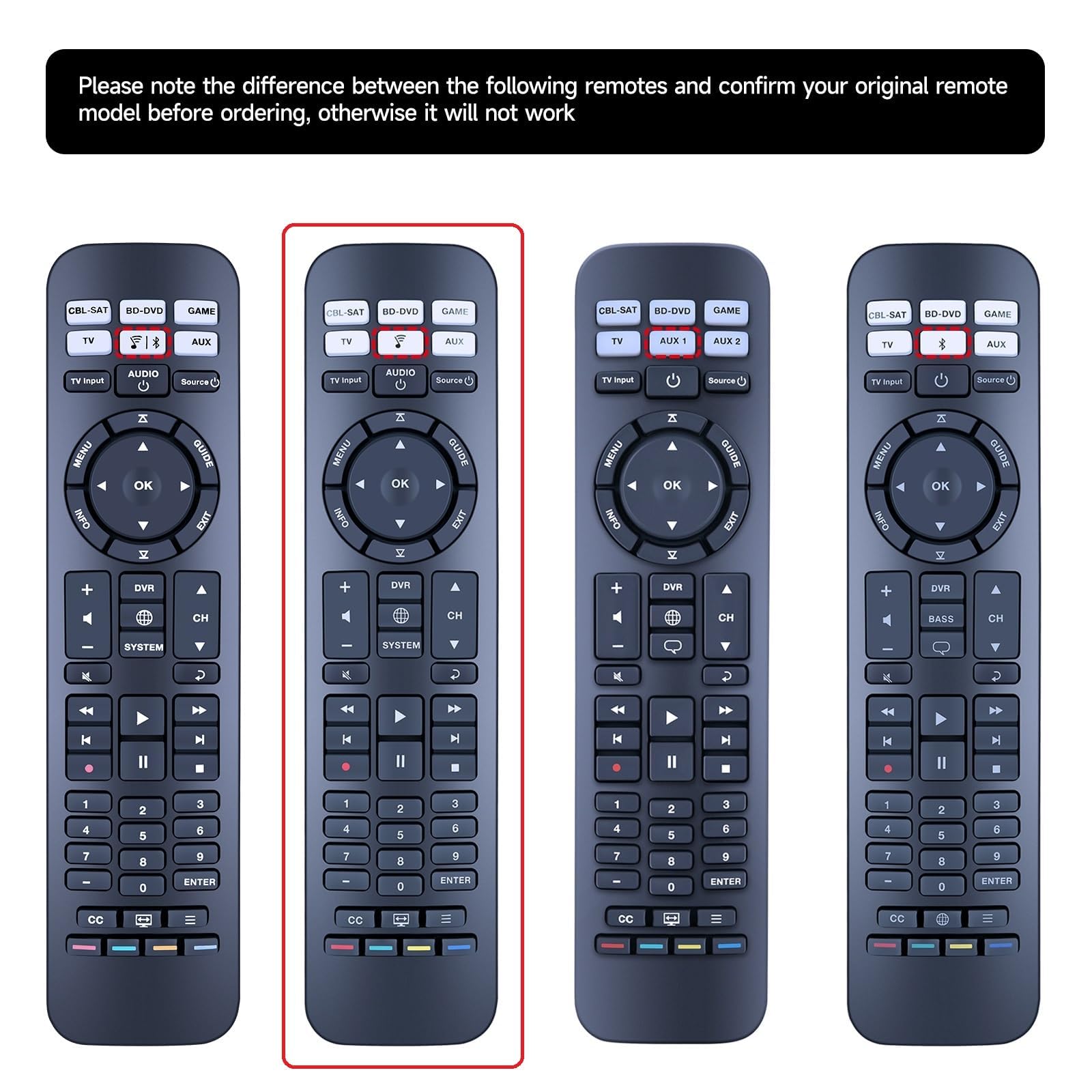 PZL Telecomando di ricambio URC-15S per Bose CineMate SoundTouch 520, 220, 130, 120