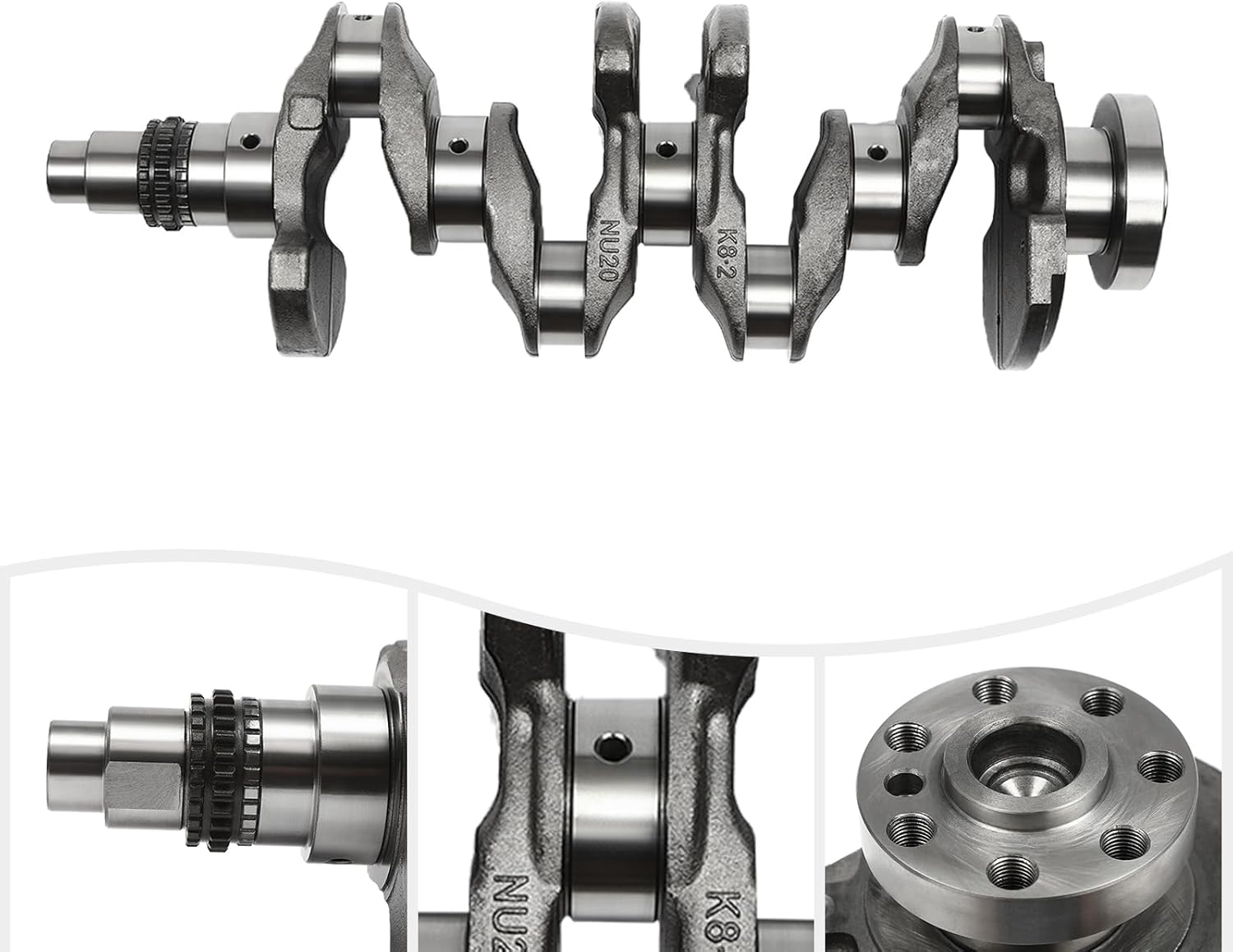 Engine Crankshaft Replacement For 2017 2018 2019 2020 Hyundai Kia 2.0L Silver 23110-2E501