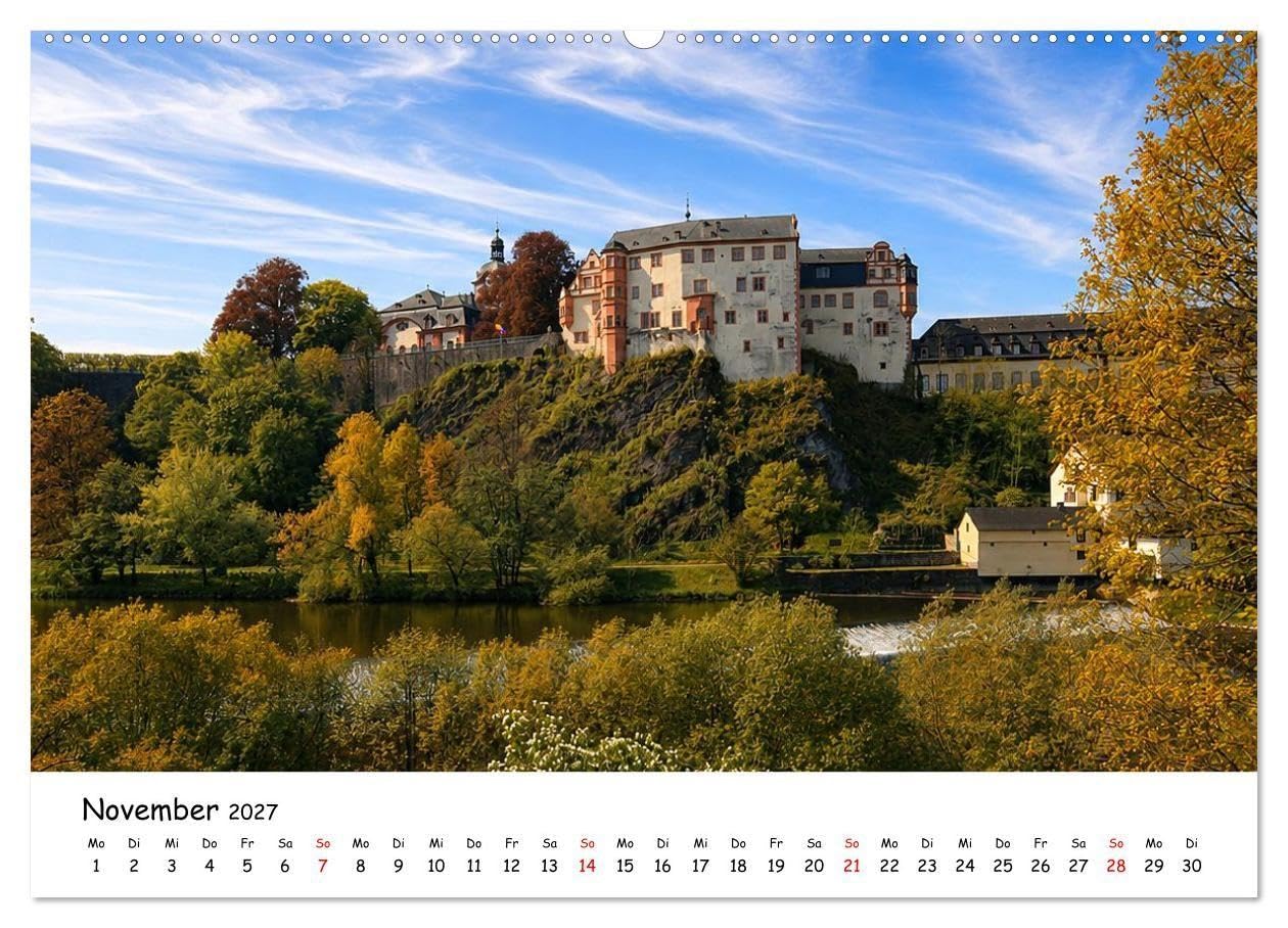 Glanzvolles Weilburg (hochwertiger Wandkalender 2027 DIN A2 quer), Kunstdruck in Hochglanz: Weilburg an der Lahn ist eine geschichtsträchtige ... Landkreis Limburg-Weilburg (CALVENDO Orte)