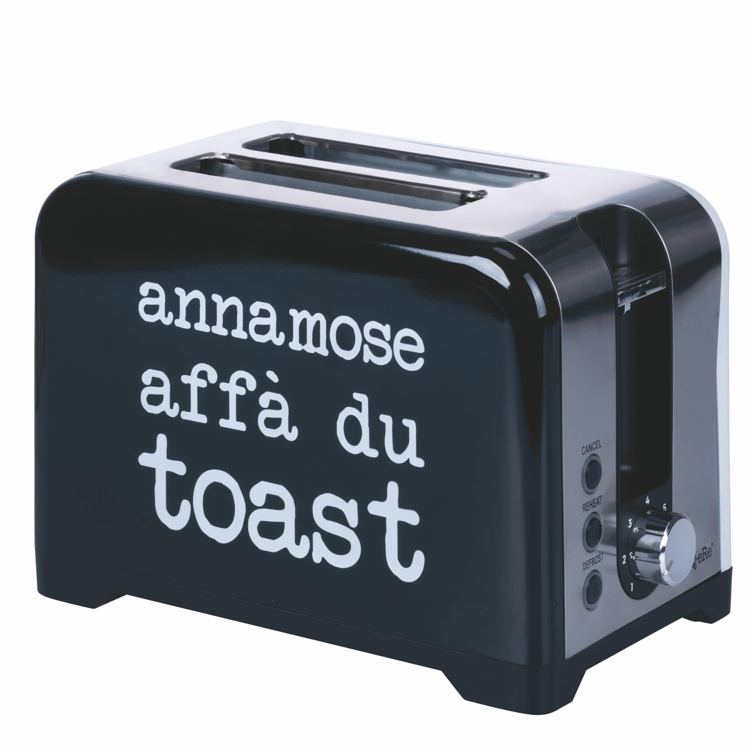 Tostapane, 2 aperture, 780-930 W, nero e bianco, double face, S.P.Q.eRe