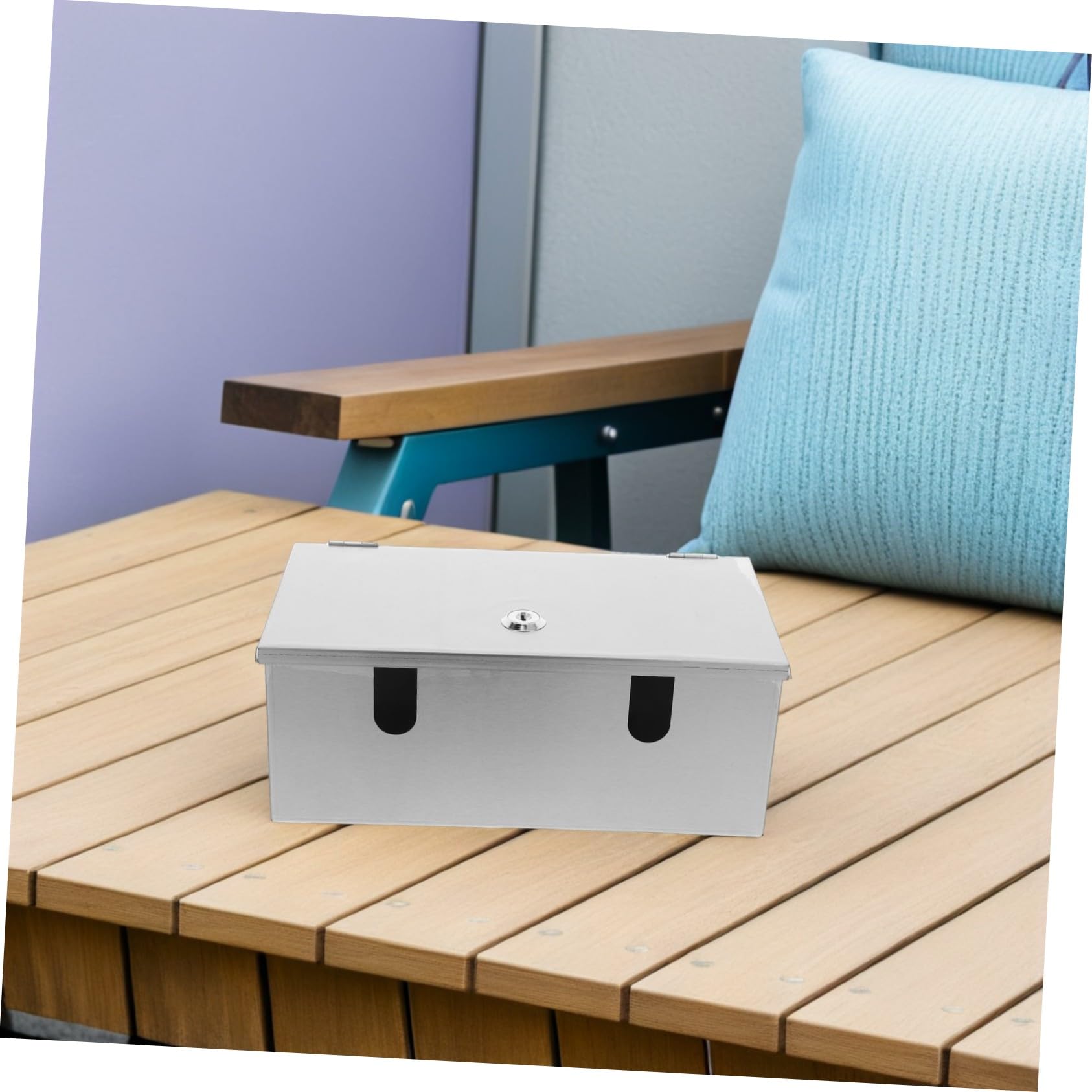Caja de Enchufe con Cerradura Resistente al Agua Acero Inoxidable para Exterior Cubierta Protectora Antirrobo para Conexiones Eléctricas Montaje Pared Adaptable