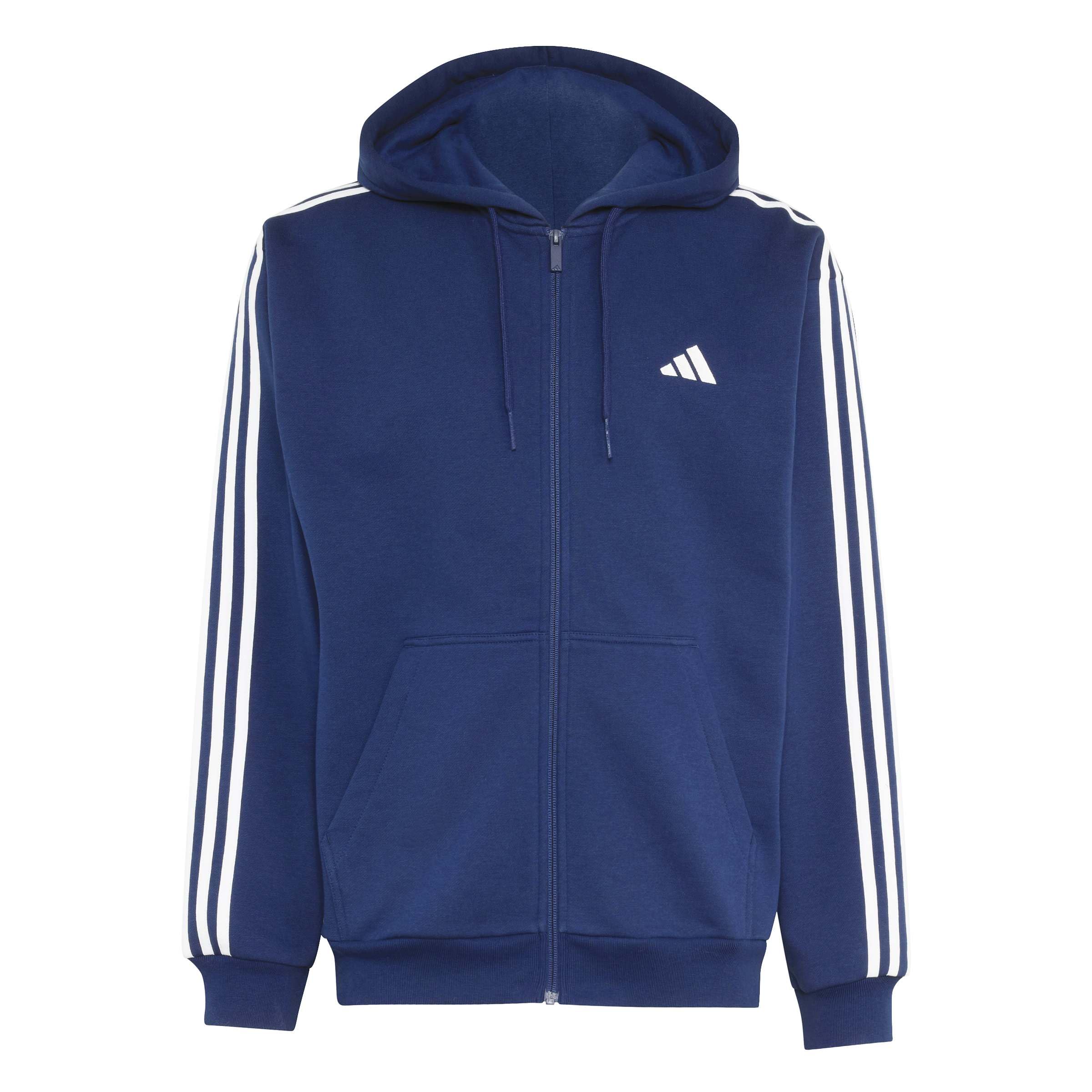 Adidas Herren Essentials 3-Stripes Fleece Full-Zip Hoodie Kapuzenpullover (1er Pack)