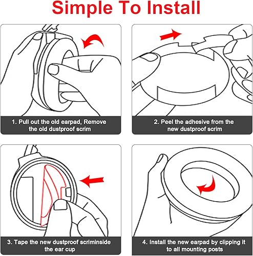 Miniatura 5 de Almohadillas de repuesto para auriculares Bose QuietComfort 15QuietComfort 25 (QC1525), almohadillas de repuesto para auriculares con espuma