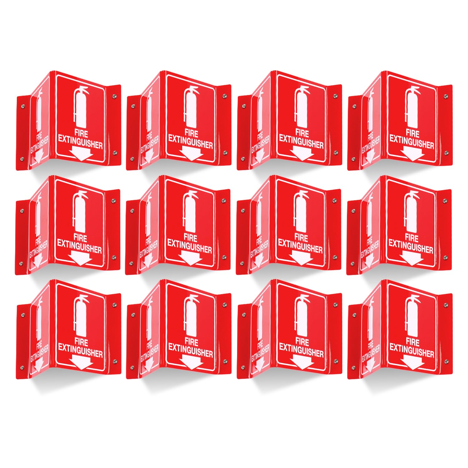 Fire Extinguisher Signs - 4 Pack, Acrylic -7