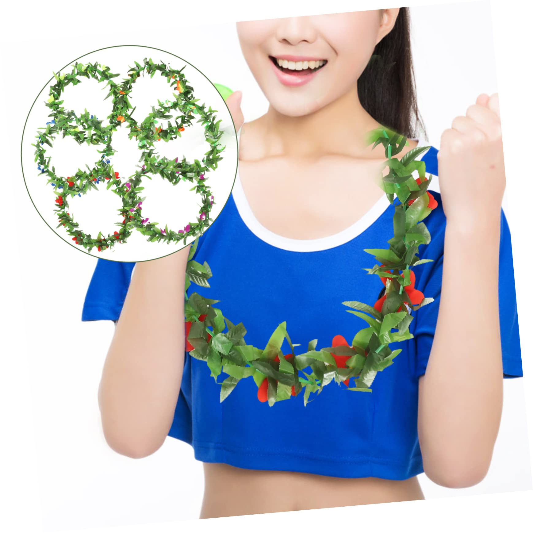 3 Sätze Hawaiianische Blumenkränze Für Erwachsene Tropische Luau Party Leis Für Sommerfeste Und Strandveranstaltungen 6 Stück * 3