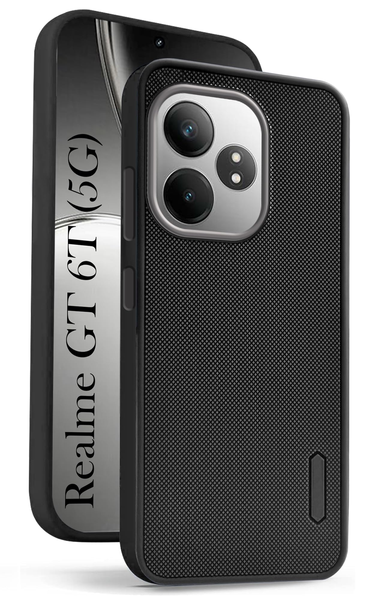 Jkobi Back Cover Case for Realme GT 6T 5G (Textured Grip Design | Camera Protection | Slim and Light Weight | Soft Touch and Feel | Black) (B0D69YTKZB) Amazon Price History, Amazon Price Tracker