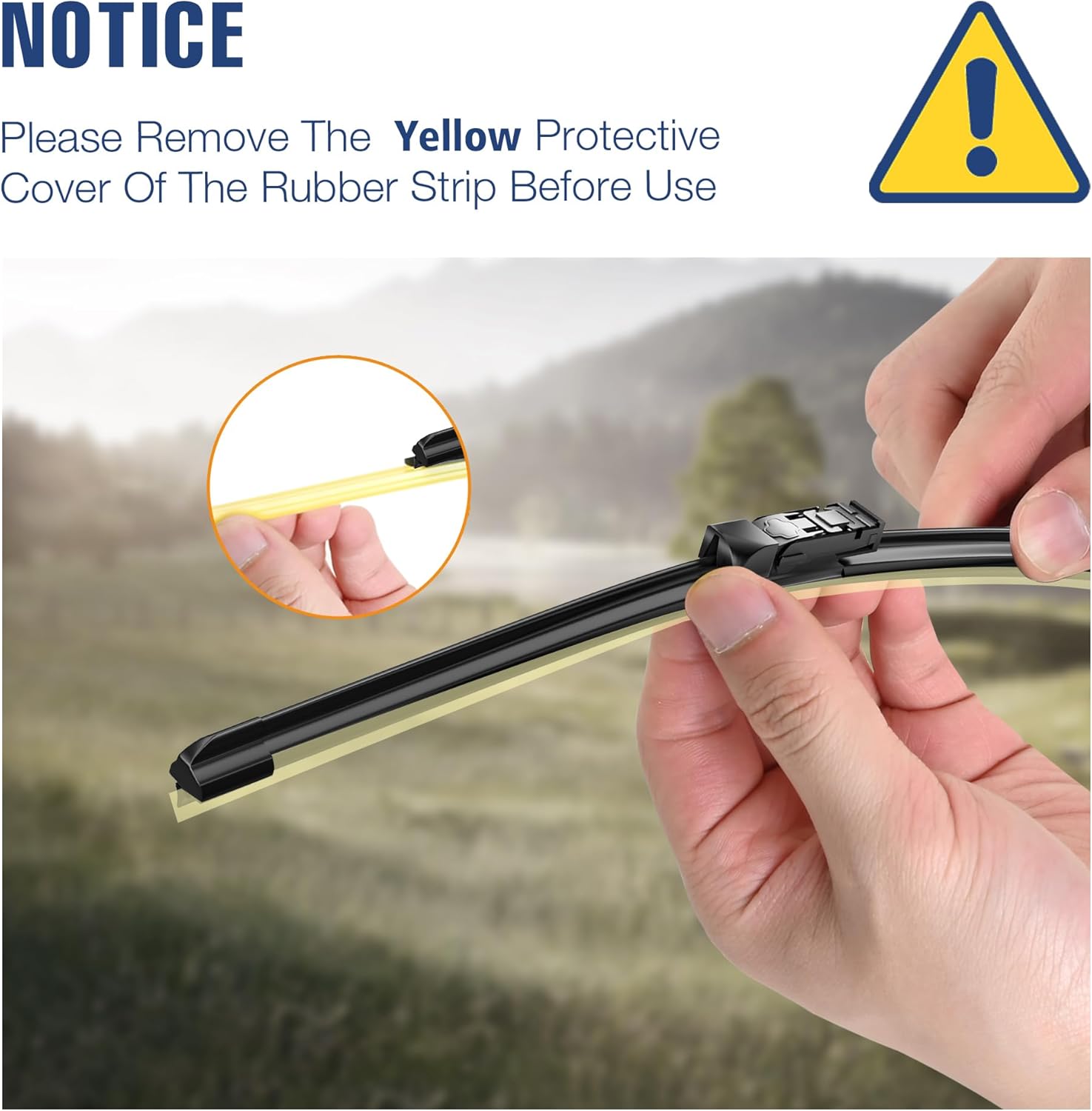 3 Wipers 24"/20"/15" Windshield Wiper Blades Replacement for Land Rover Range Rover 2022 2021 2020 2019 2018 2017 Automative Windshield Wiper Blades 24"+20" Front Wipers with 15" Rear Wiper Blade