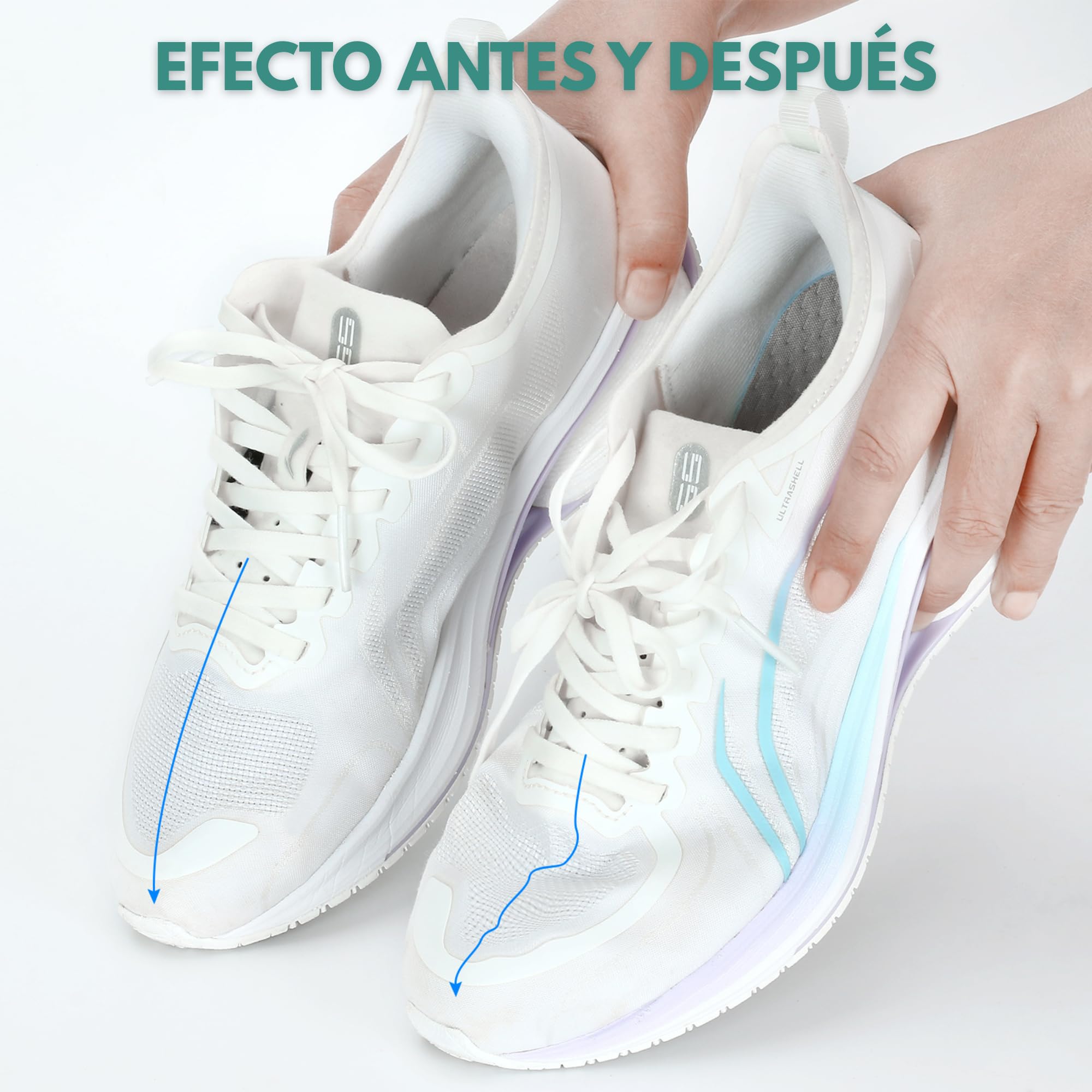 5 Pares Escudo de Zapatos Unisex EU 40-46, Protectores para Zapatillas de Deporte, Arrugas de Zapatos Antiarrugas, Prevenga Hendidura del Pliegue del Calzado Deportivo, negro