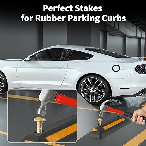 Miniatura 7 de Besitu Estacas para barras de refuerzo de 16 pulgadas de diámetro, anclajes de tierra de acero galvanizado de 12 pulgada de diámetro, picos de