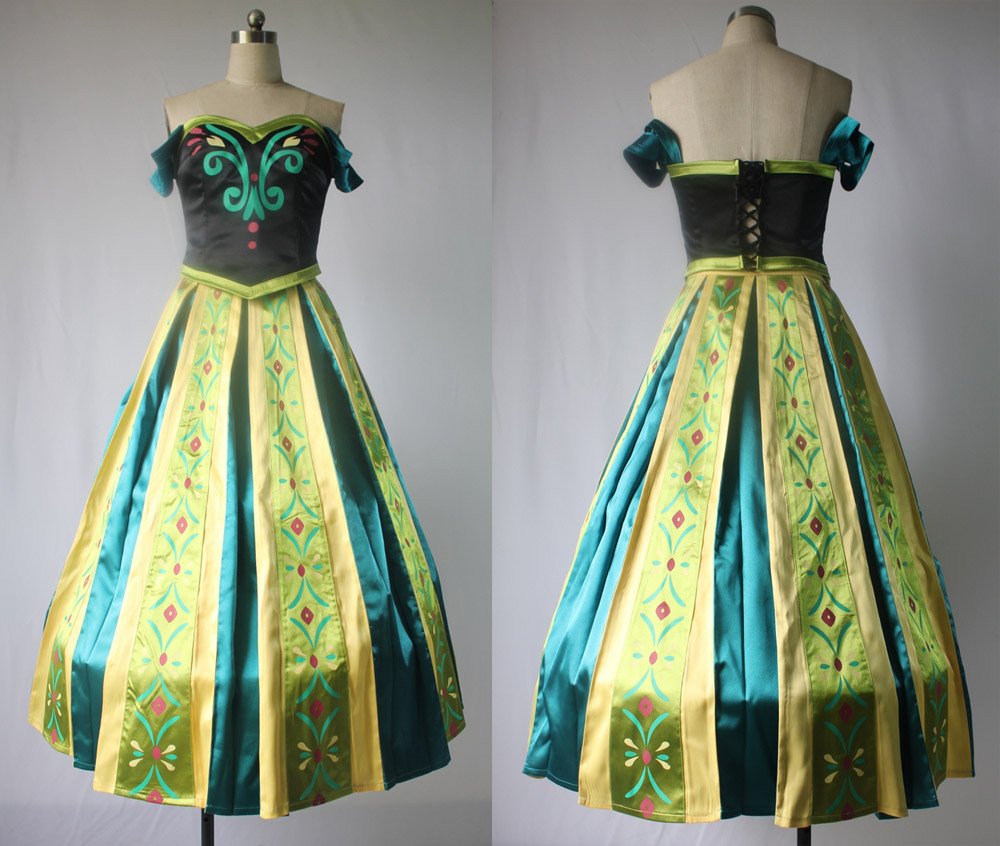 Amazon.co.jp: cos1247ディズニー Frozen アナと雪の女王 アナ ドレス