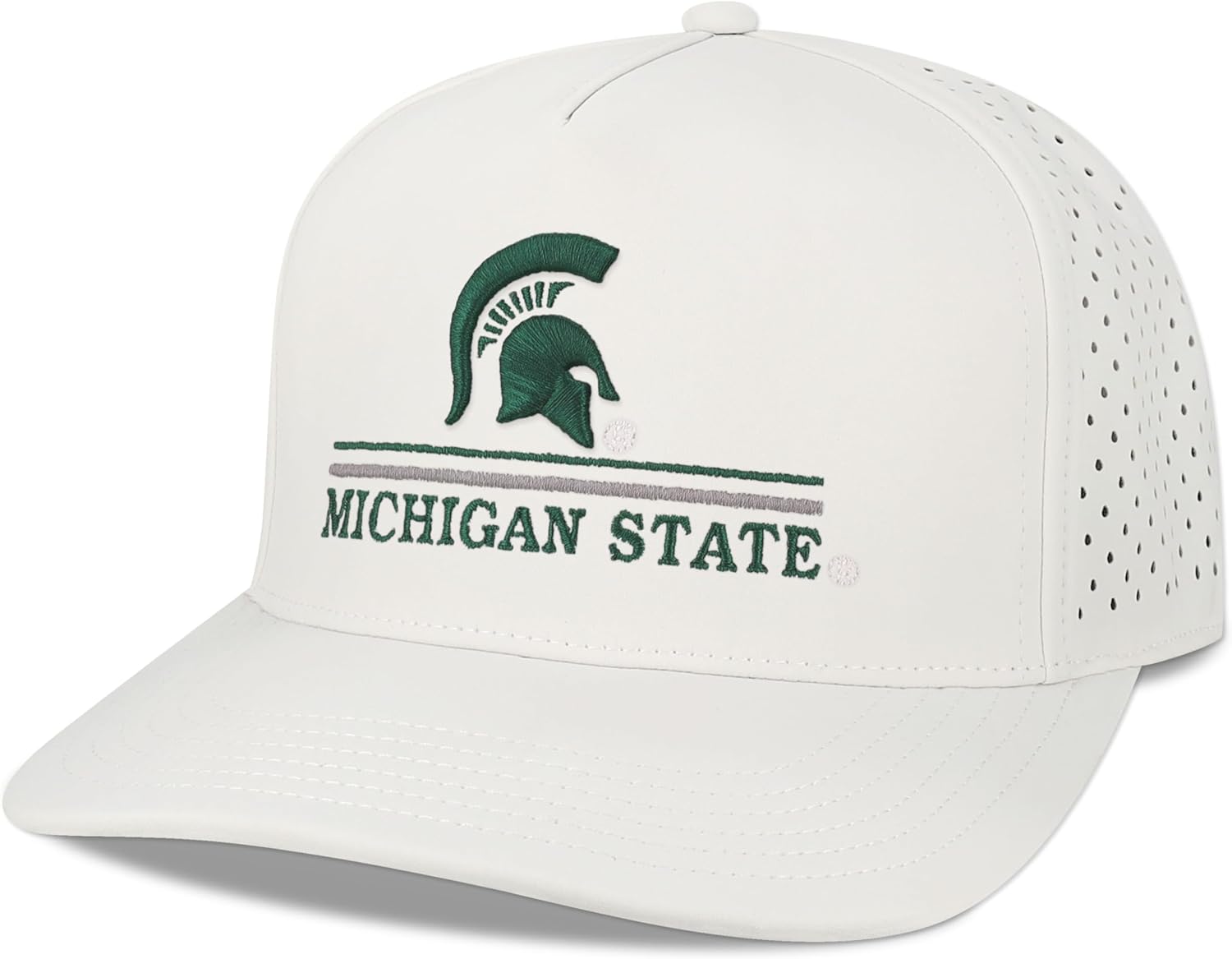 Gorra Legacy NCAA Michigan State Spartans Snapback Blanca Ajustable