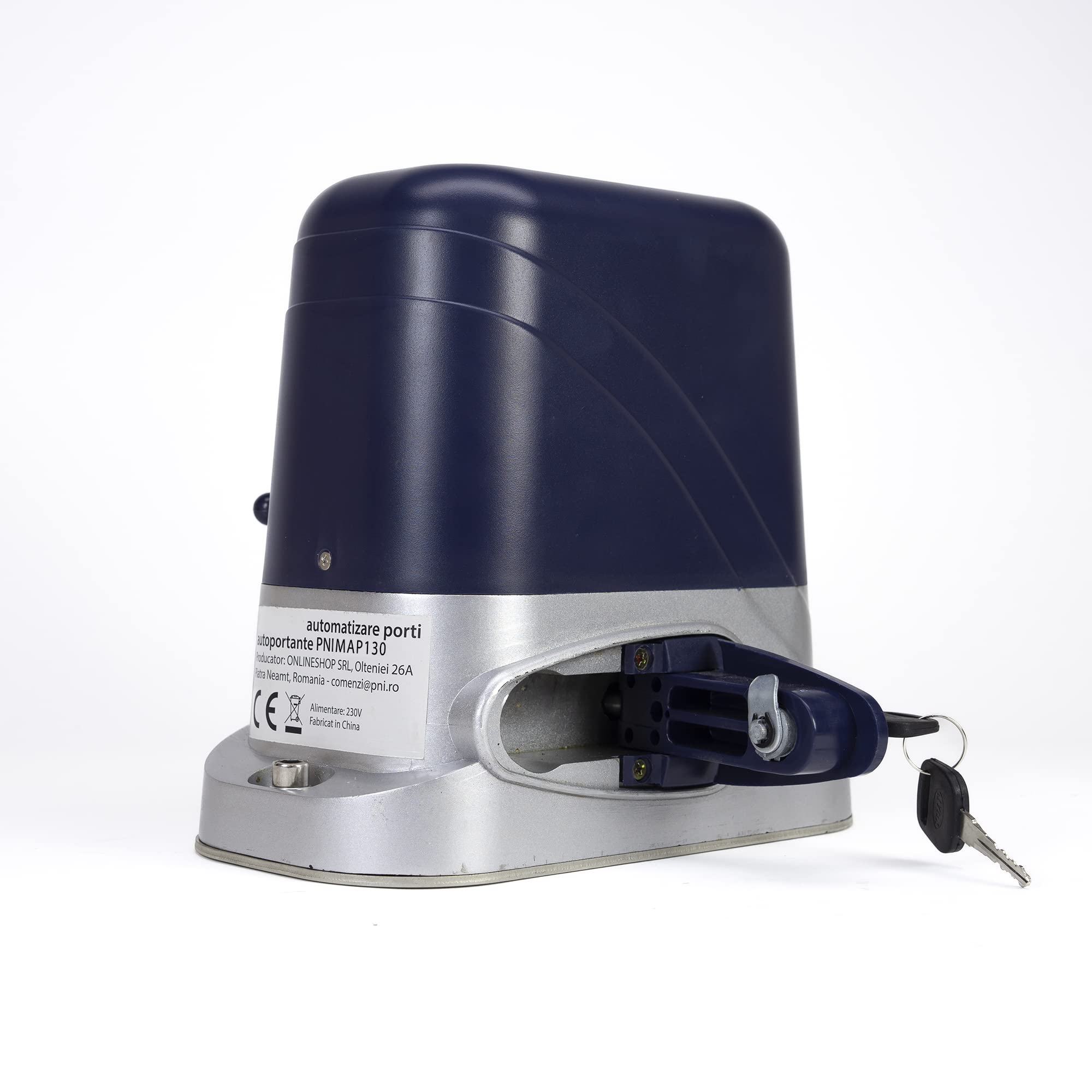 Il kit di automazione per cancelli PNI AP800D include motore, fotocellule, telecomando, lampada, 230V sviluppa 1100 N e cancello scorrevole 800KG