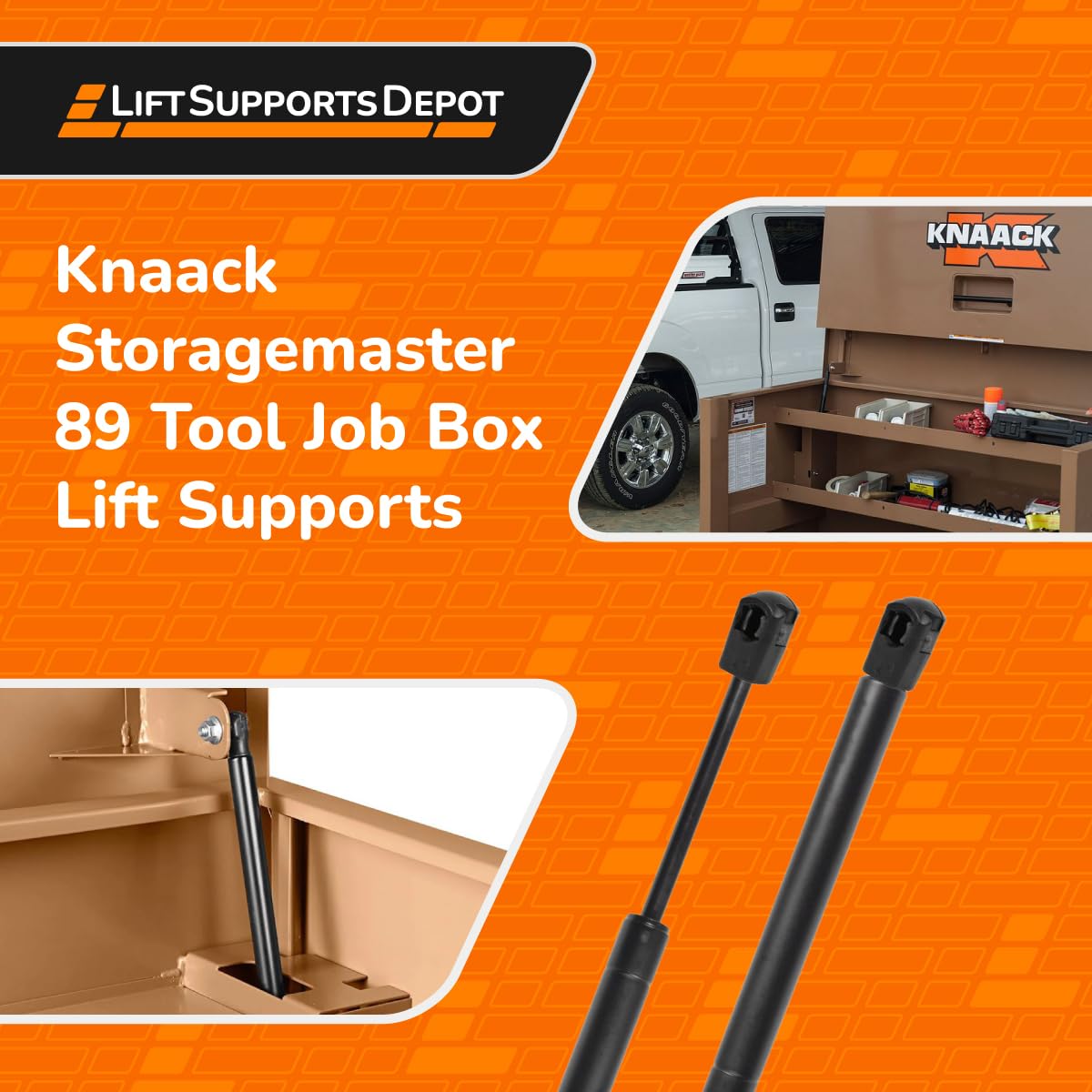 Amazon.com: 2 pc Lid Lift Support fits 977-2PK Tool Box - Prop Rod