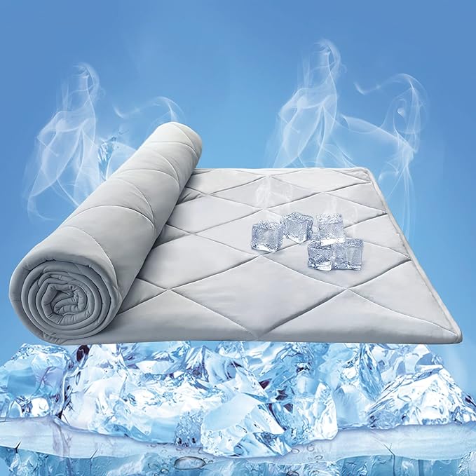 ZonLi Cooling Blanket, 150x200cm Doublesided Lightweight Summer Cool Cold Blanket for Sleeping