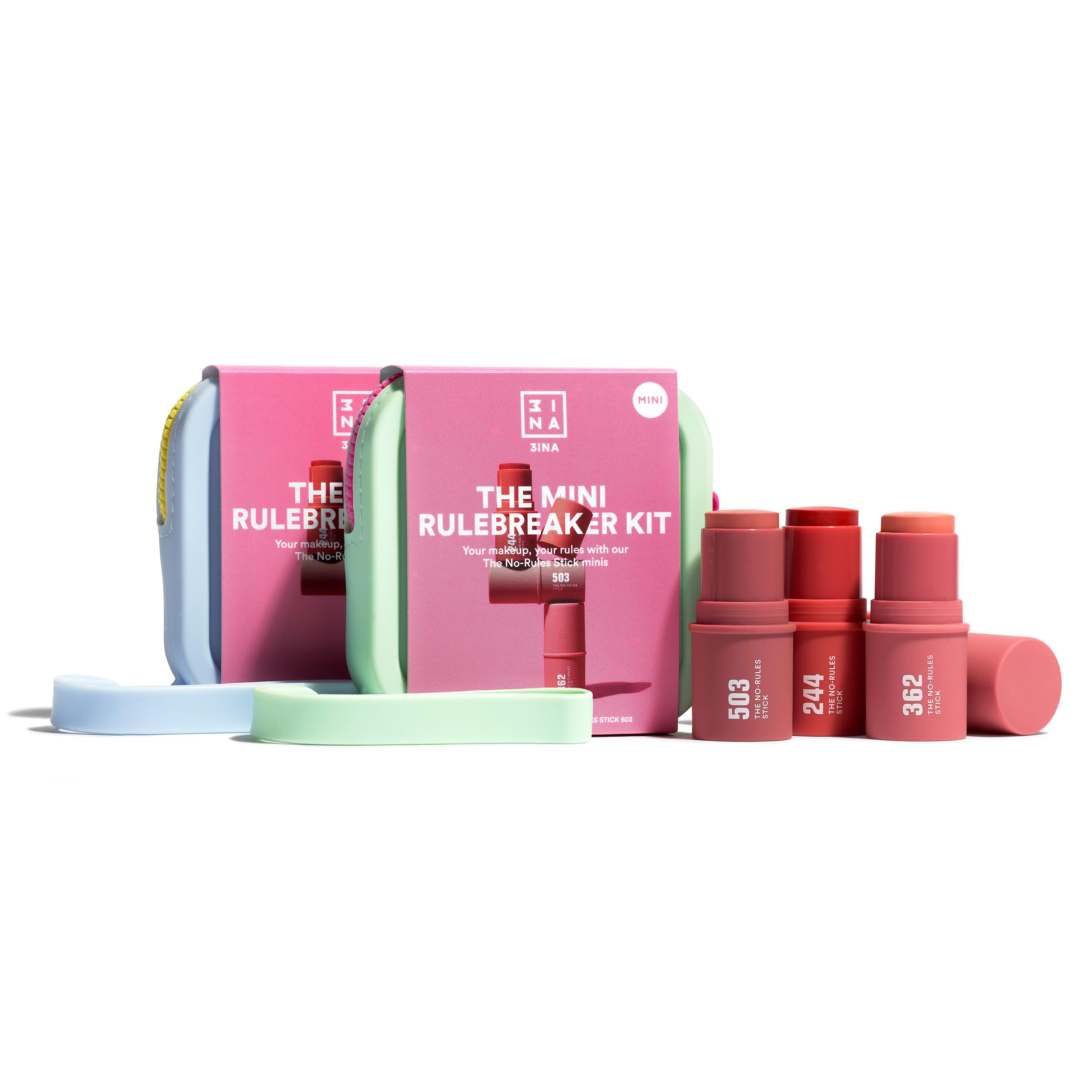 3INA MAKEUP - THE MINI RULEBREAKER KIT - The No-Rules Stick 503 mini + The No-Rules Stick 362 mini - Makeup Kit - Travel Size