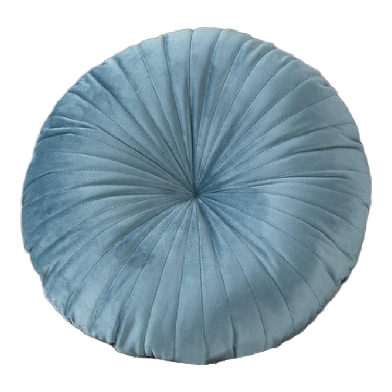 ATORSE Round Pumpkin Throw Pillow Premium Elegant Floor Pillow for Vanity Bed Couch Lake Blue|Home & Garden|Home Dacor> Pillows-image-6