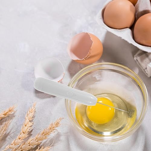 Miniatura 5 de Kichvoe Espumador de leche, mezclador de bebidas, espumador de mano, batidor eléctrico por USB, espumador de leche pequeño, mini licuadora agitador