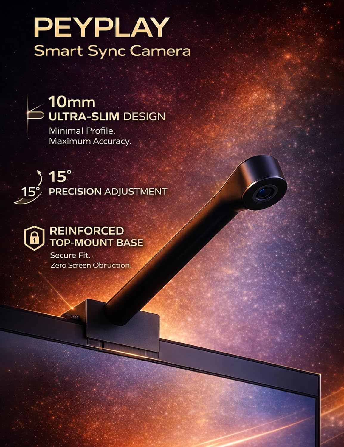 TV Backlight with Fish-Eye Correction Function Sync to 55-65 Inch TVs, 11.8ft RGB+IC LED Strip Lights with Camera, 3 Colors in 1 Lamp Bead, Voice and APP Control, Adapter