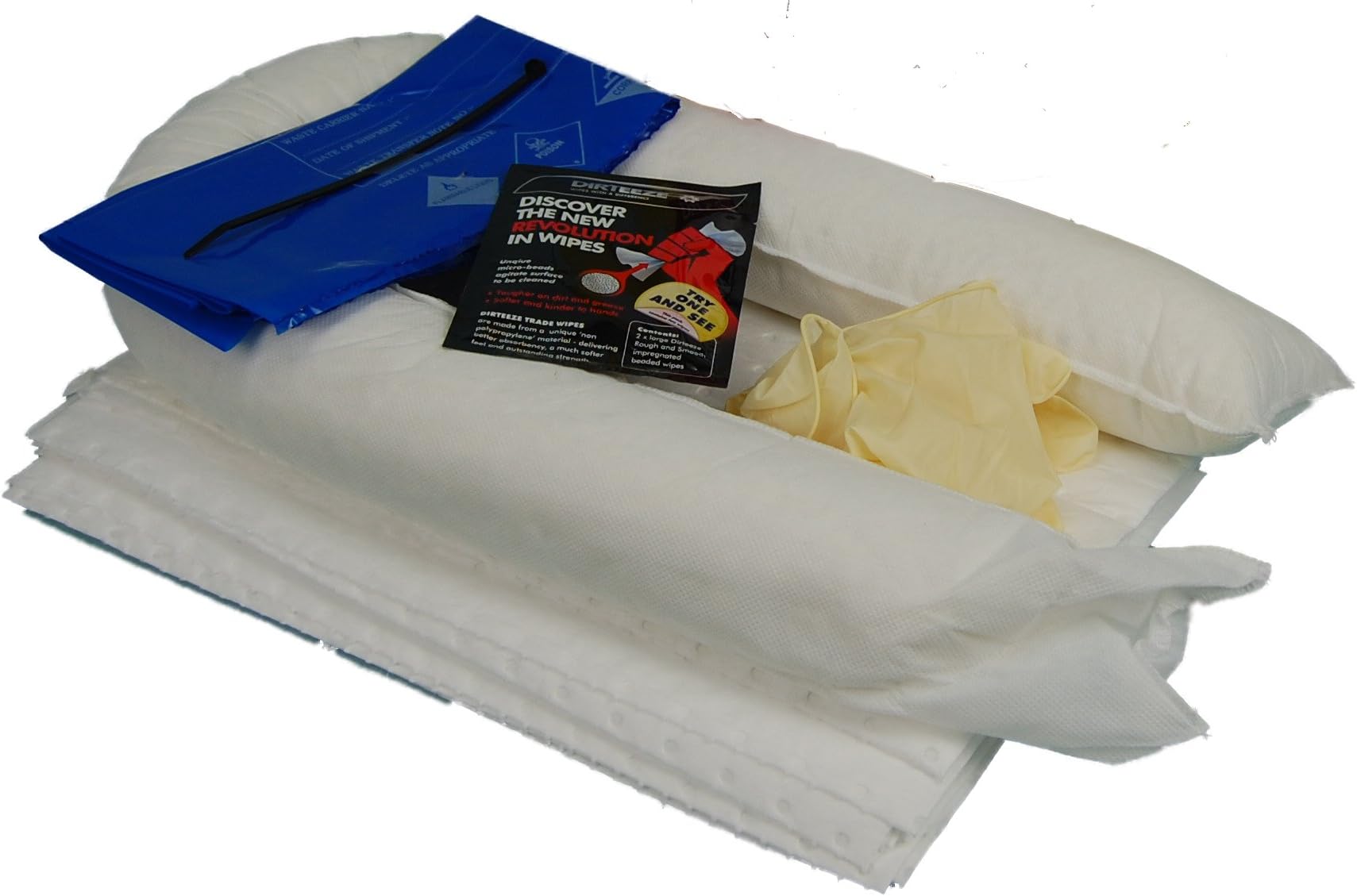 10 Litre Oil and Fuel Spill Kit in a Tub (Refill Kit)
