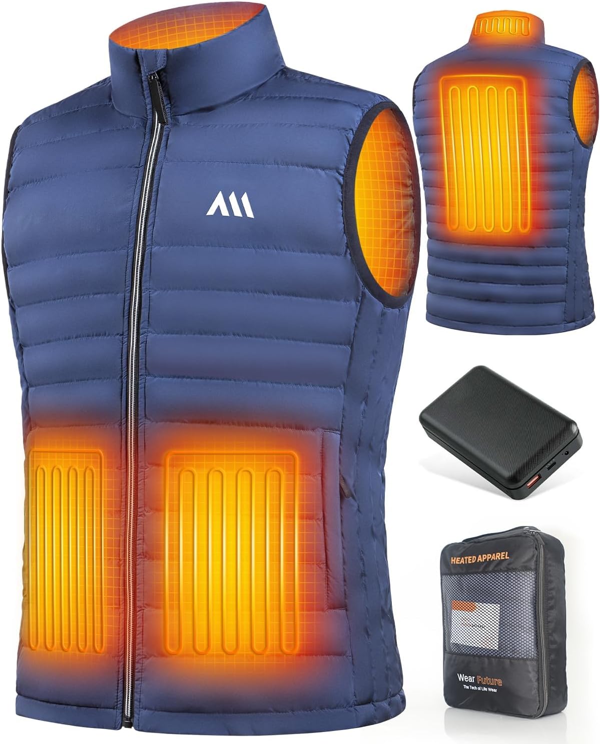 Electric Heated Vest With 20000mAh Power Bank Winter Heating Warm - View #9