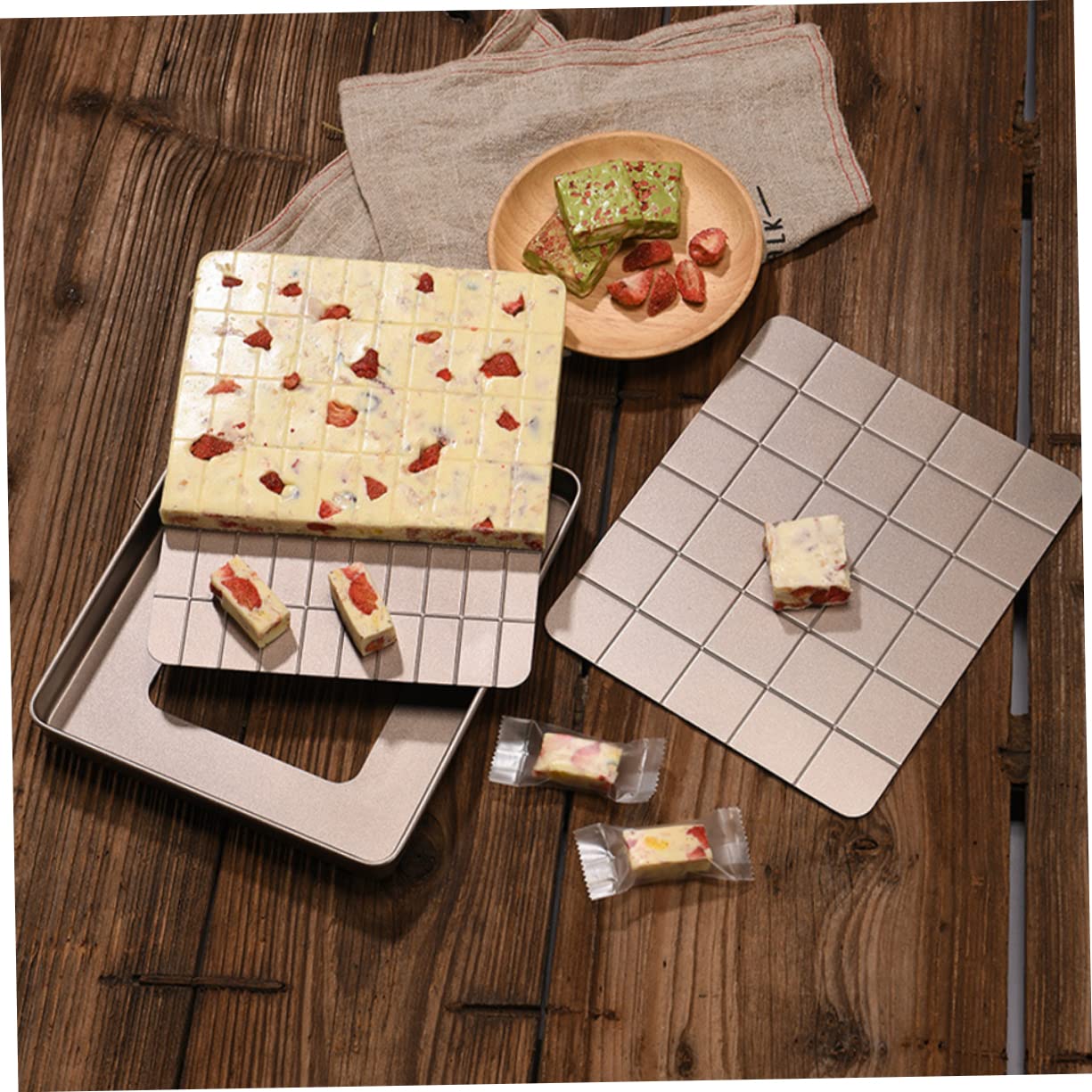 Alipis Mikrowellen-crisper-pfanne Nougat Gebäck-backzubehör Set Reusable Crisp-form Schneeflocken-form Diy-backform Küche Backwerkzeug