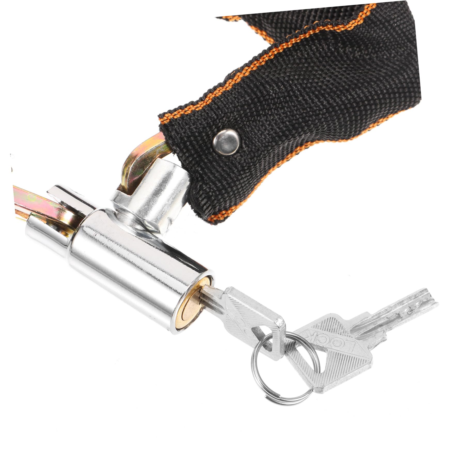 ibasenice 2pcs Outdoor Bike Lock Sturdy Chain Lock with Keys and Design for Enhanced Security Suitable for Bicycles Motorcycles and Electric Bikes Long