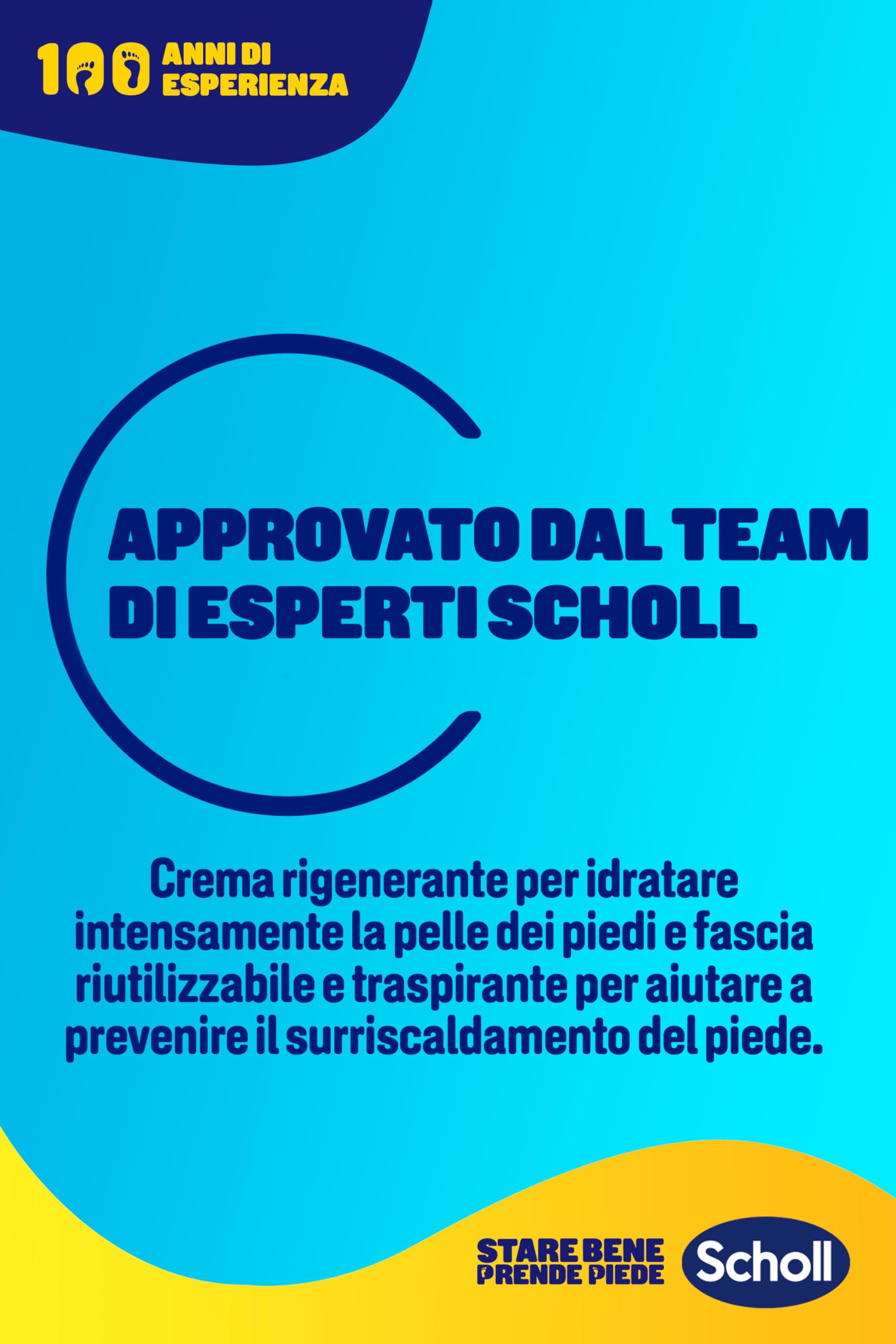 Scholl Overnight Foot Renewal Kit, Kit da Notte per l'Idratazione Intensa dei Piedi Secchi con Talloni Screpolati, Contiene 1 Crema Piedi Idratante con Urea al 5% e 1 Paio di Calzini Riutilizzabili
