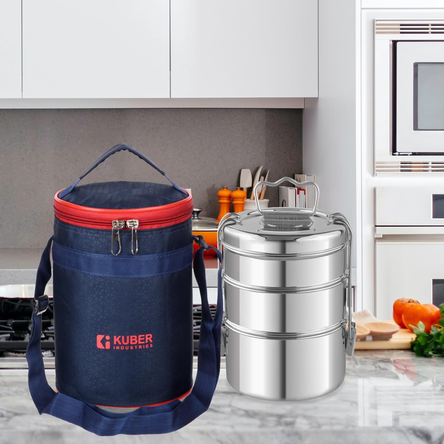 Kuber Industries Lunch Bag - Insulated & Durable -2