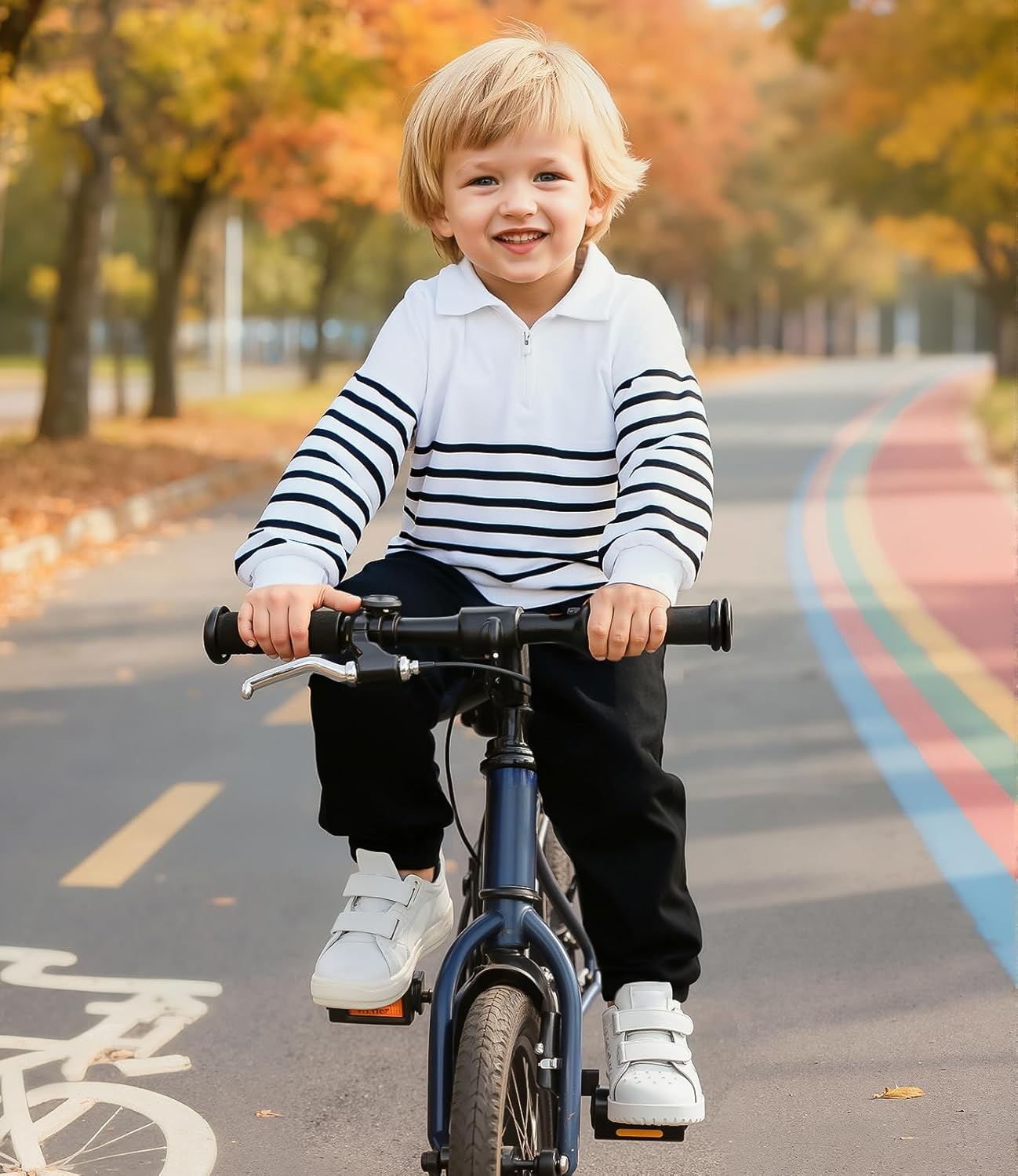 Toddler Boys Sweatsuit 12M-5Y Baby Boy Sweatshirt Outfits Quarter Zip Pullover Matching Joggers - Image 4