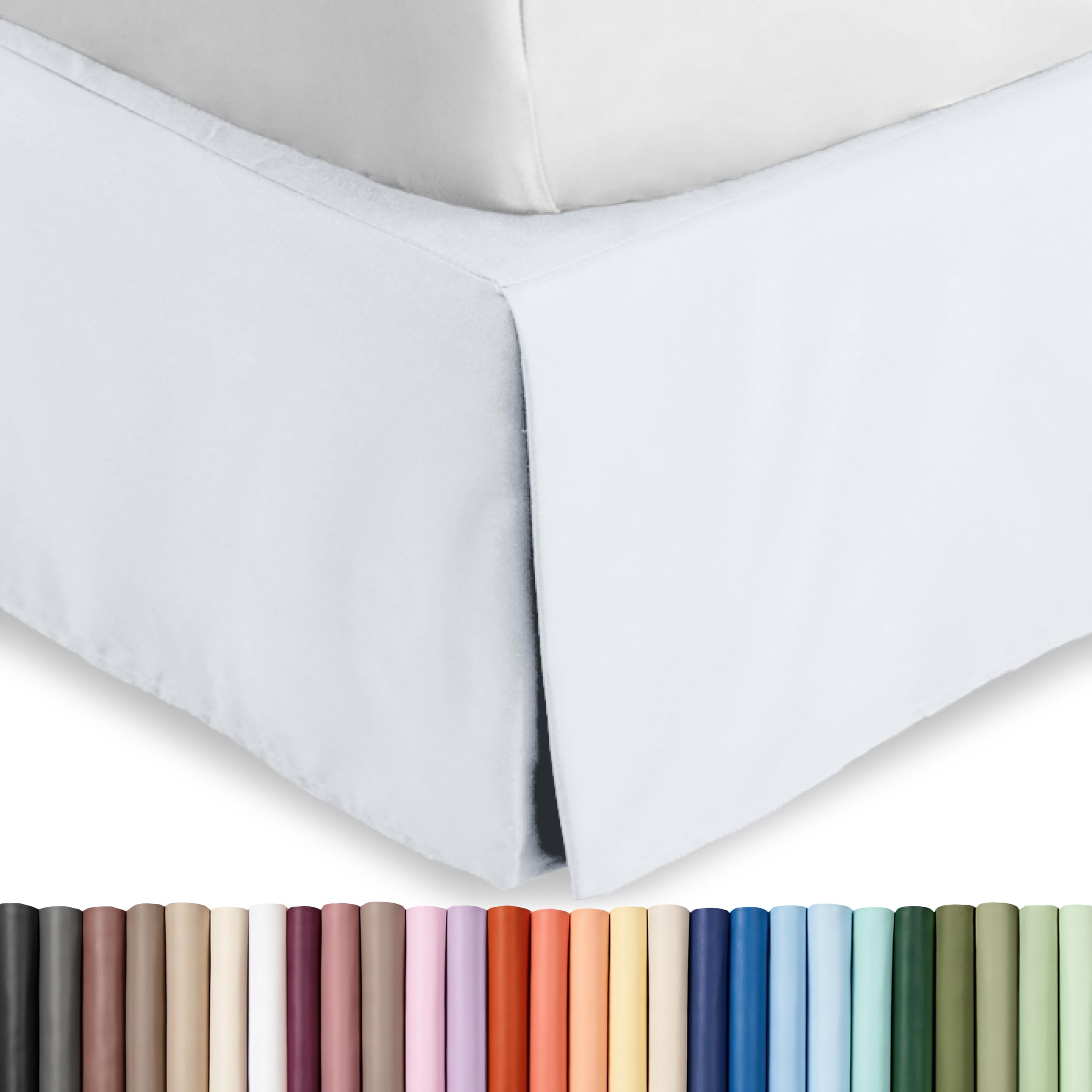 Bare Home Bed Skirt 15-Inch Drop Twin XL
