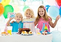 Vista 5 de D24TIME 36 piezas de certificados de feliz cumpleaños, regalos para niños y estudiantes de profesores, acuarela, aula, certificados de cumpleaños