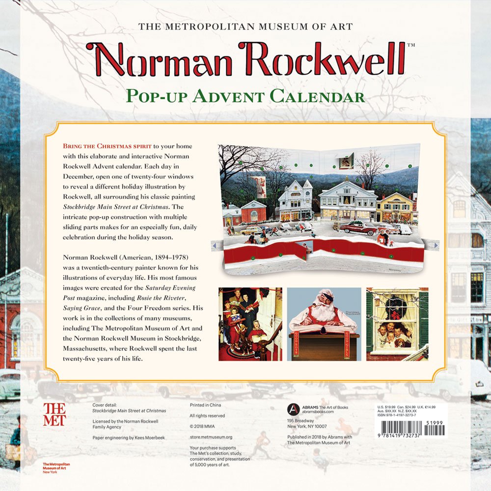 Norman Rockwell Pop-Up Advent Calendar