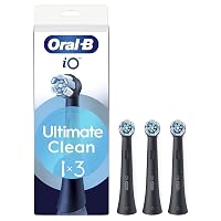 Oral-B Testine di Ricambio iO Series Ultimate Clean Black, 3 Testine Rotonde Originali
