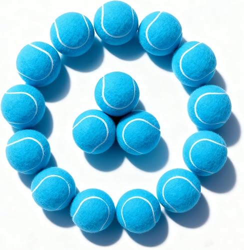 Miniatura 15 de PoyPet Paquete de 16 pelotas de tenis a granel para práctica, entrenamiento y principiantes, ideales para buscar perros, masticar y jugar