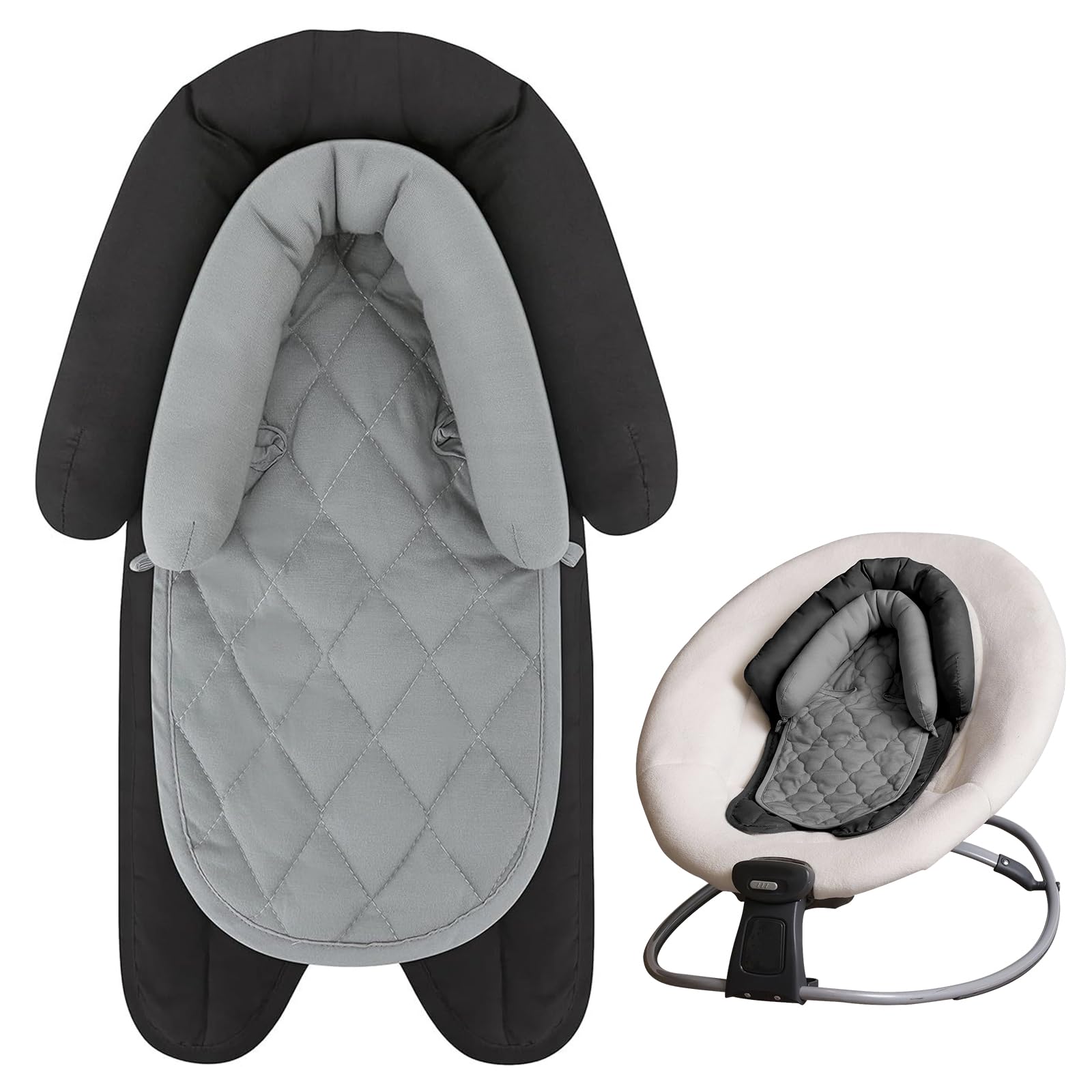 2 In 1 Baby Sitzverkleinerer, Autositz Kissen, Hochstuhl, Kinderwagen, Babyschale