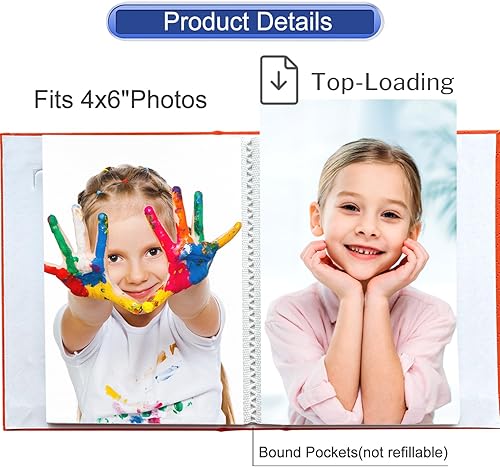 Miniatura 5 de Álbum de fotos pequeño portátil de 4 x 6 pulgadas, cada 28 páginas transparentes con capacidad para 56 imágenes, mini álbumes de piel sintética de