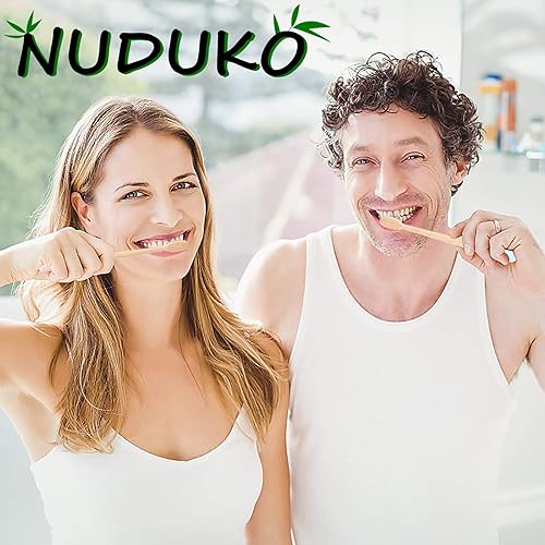 Vista 8 de Cepillos de dientes de carbón de bambú biodegradables, cerdas suaves, ecológicos, sostenibles, sin BPA, orgánicos, compostables, cepillos de dientes