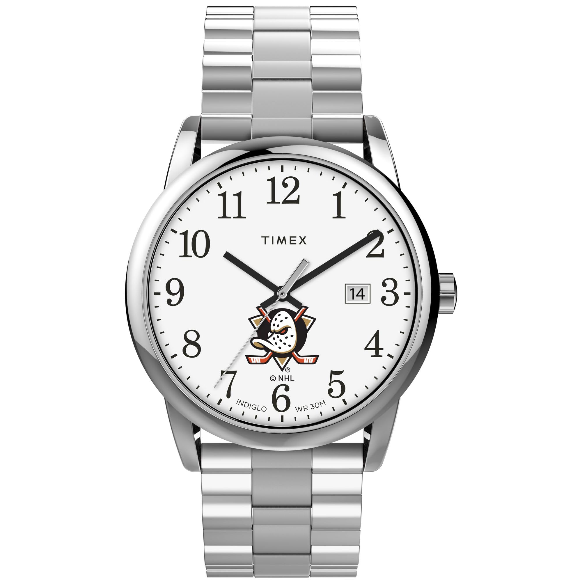 Timex NHL Recruit 38mm Watch – Anaheim Ducks with Black Fabric Strap main image 1