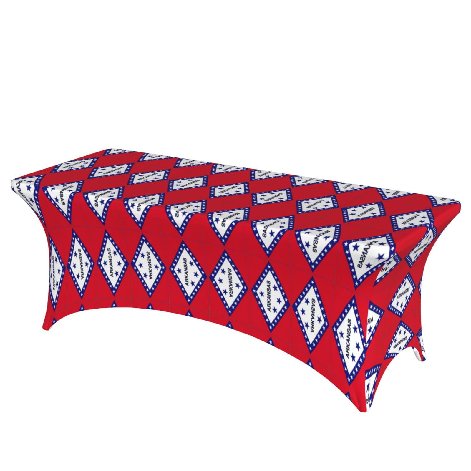 Housse de table rectangulaire en élasthanne extensible Arkansas de 1,8 m EdWal