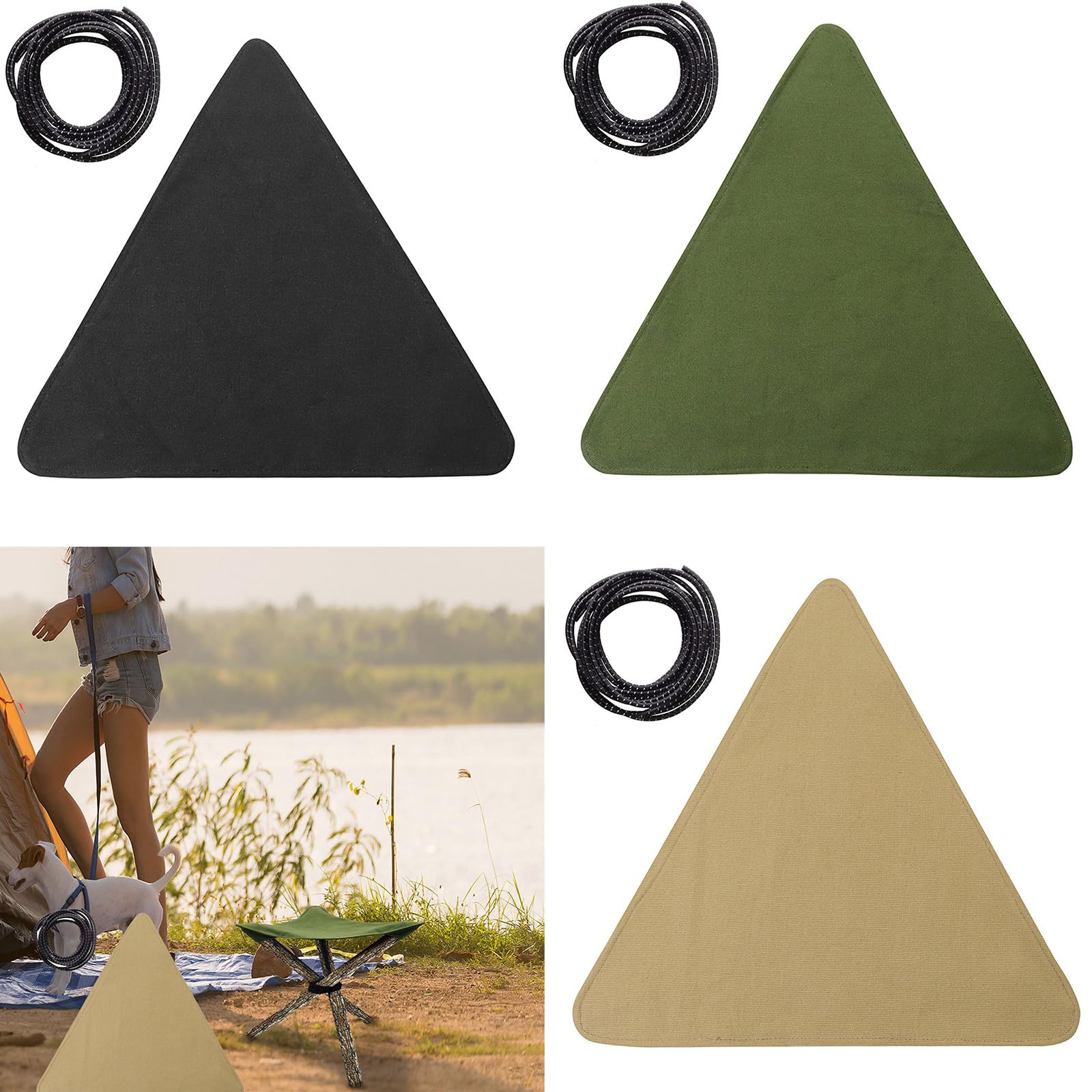 STBQHG Portables Outdoor Folded Stool Set Light Weight Camping Seats for Picnics and Music Festivals